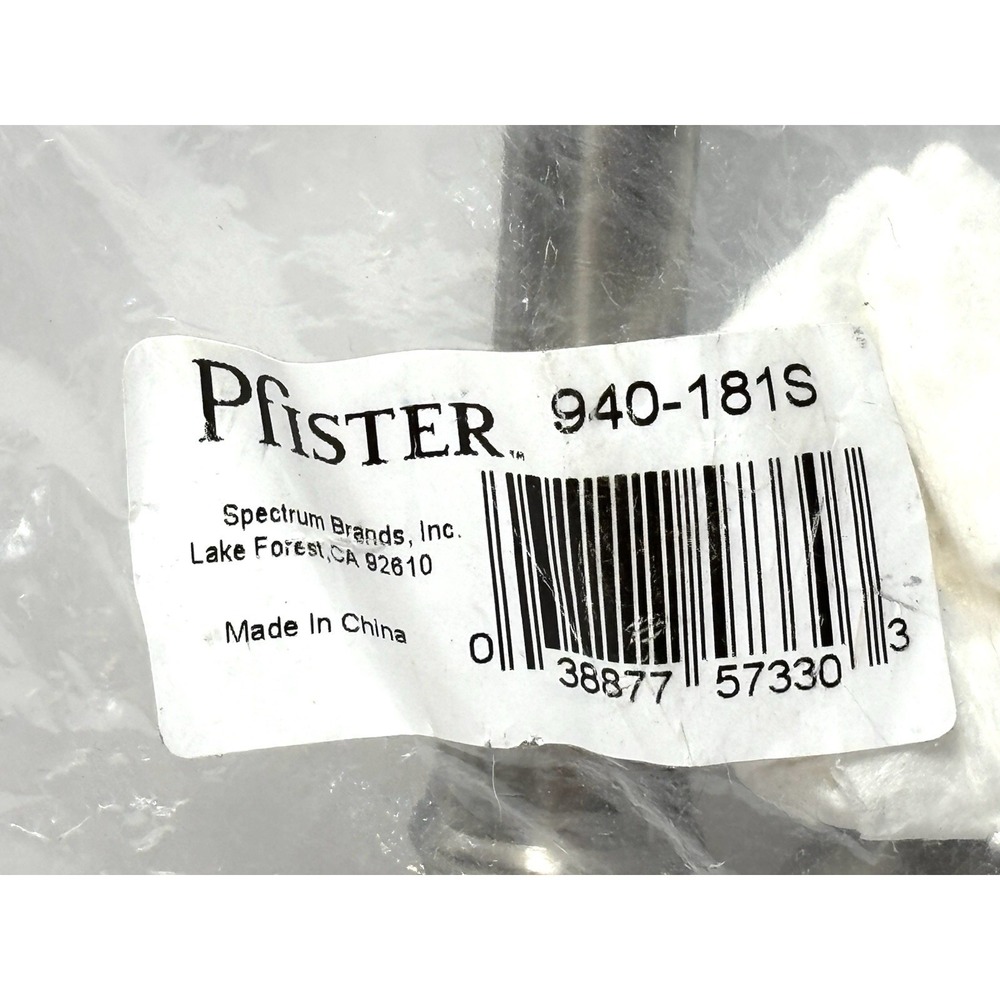 Pfister 940-181S Bathroom Sink Pop Up Drain Assembly Brushed Nickel New OEM
